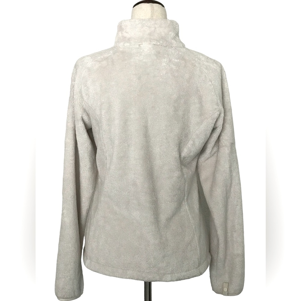 The North Face Fleece Jacket Zipper Pockets Full Zip Cream Color Size Small - Picture 5 of 13